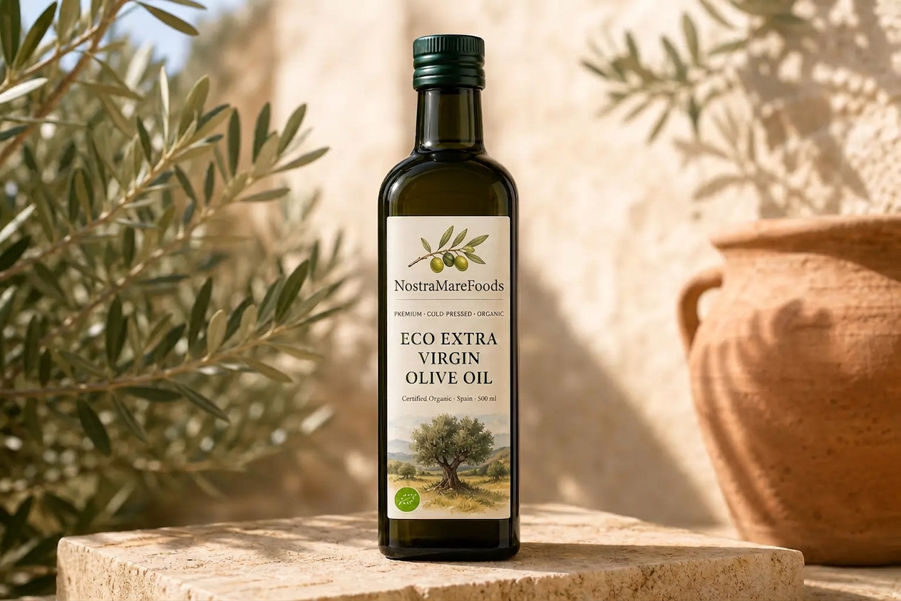Eco Extra Virgin Olive Oil — Glass (Marasca)